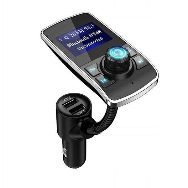Transmiter Bluetooth FM Ładowarka 2x USB MP3 JACK zdjęcie 7