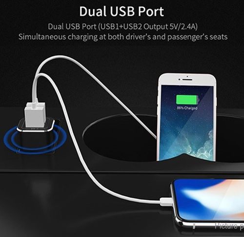 Ładowarka samochodowa 2x USB 2.4A Essager na Arena.pl
