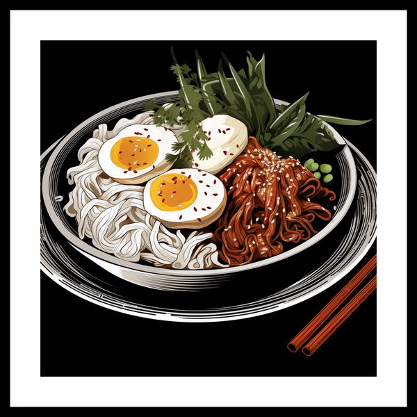 Plakat 50x50cm Ramen w Sztuce zdjęcie 3