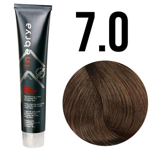 Inebrya farba do włosów, koloryzacja trwała, 100 ml 7/0 średni blond na Arena.pl