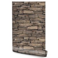 Tapeta Ścienna Dekoracyjny KAMIEŃ Łupek Mur Wzór 3D Do Salonu Sypialni