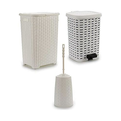 Zestaw Do Kąpieli (3 Pcs) Biały na Arena.pl