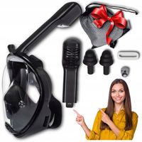 MASKA DO NURKOWANIA pływania snorkling PEŁNOTWARZOWA zestaw gratisy S/M