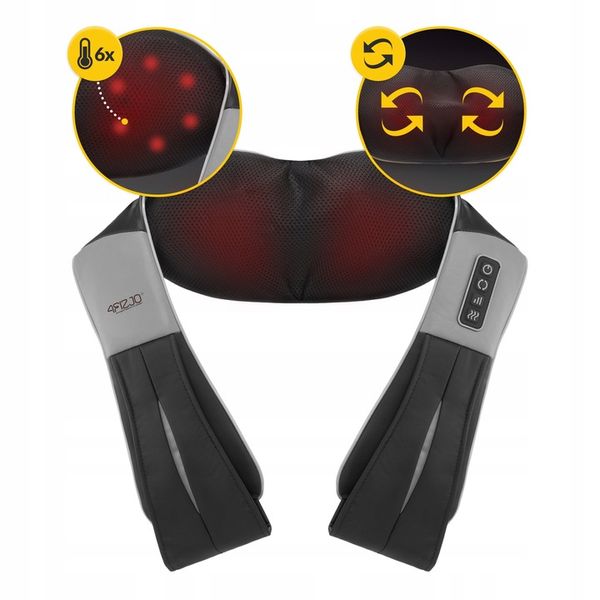 MASAŻER KARKU SHIATSU BEZPRZEWODOWY MASUJĄCY GRZEJĄCY SZYI PLECÓW ULTRA+ zdjęcie 7