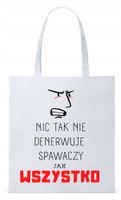 Dla Spawacza Prezent Torba Eco Biała Shopper Z Nadrukiem Ze Zdjęciem