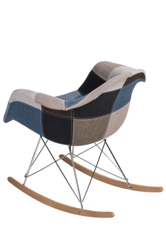 Krzesło P018 RAR patchwork nieb. - szary D2 na Arena.pl