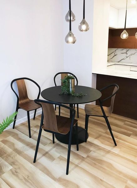 Krzesło Bella czarne/orzech zdjęcie 15