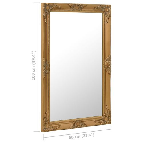 Lustro Ścienne W Stylu Barokowym, 60X100 Cm, Złote na Arena.pl
