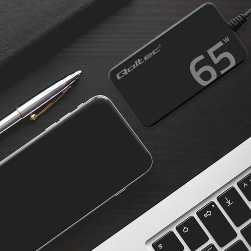 Qoltec Ładowarka GaN 65W USB-C PD do Laptopa MacBook na Arena.pl