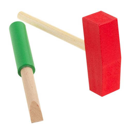 DREWNIANE AUTO DUŻY SAMOCHÓD KLOCKI MŁOTEK na Arena.pl