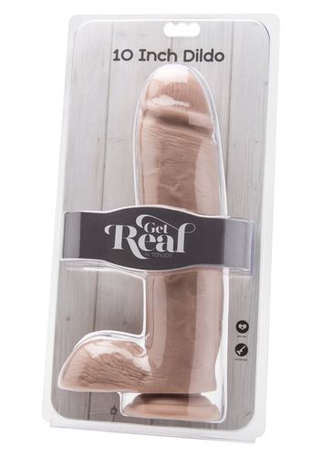 dildo 10 inch with balls light skin tone na Arena.pl