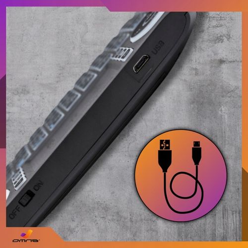 Klawiatura podświetlana bezprzewodowa z touchpadem mini do tabletu tel LED na Arena.pl