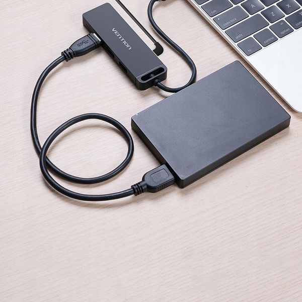 VENTION Type-C HUB 4xUSB3.0 + MicroUSB Power 0,5m zdjęcie 4