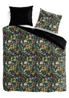 Kpl 240x200/220cm ROZKWITAJĄCE KWIATY bawełna satynowa  k. zielony