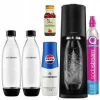 Saturator Sodastream Terra Czarny do gazowania wody, PEPSI + ICE TEA