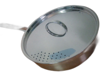 patelnia rondel stal z pokrywką grube dno 24cm  2,8l  consus | 007m