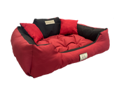 Legowisko Imię Pupila KINGDOG 100x75 Czerwone