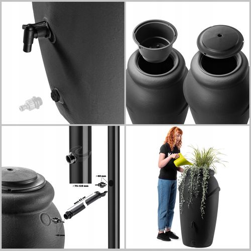 Kadax Zbiornik Na Deszczówkę 210L Beczka Kompletny na Arena.pl