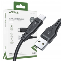 Acefast kabel USB - USB Typ C 1,2m, 3A czarny (C3-04 black)