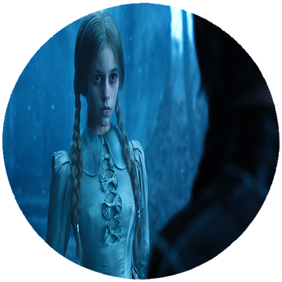 Opłatek na tort Wednesday Addams zdjęcie 1