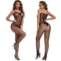 Body Z Kokardką, Bodystocking Kabaretka S/L (033)