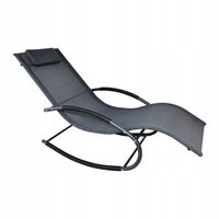 LEŻAK OGRODOWY 160X62 CM TEXTILENE STALOWY ODPORNY UV 150 KG BITUXX