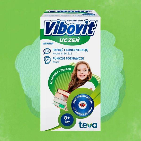 VIBOVIT UCZEŃ Witaminy + Żelazo 30 tabl. zdjęcie 2