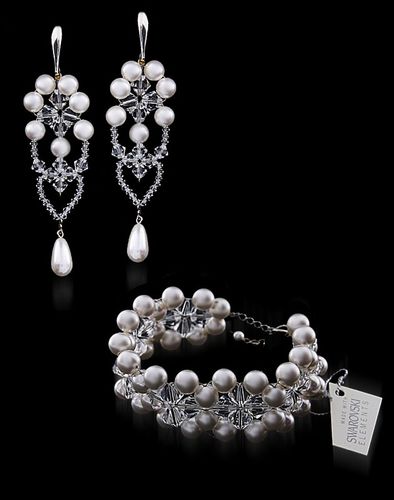 komplet srebro elementy Swarovski® na Arena.pl