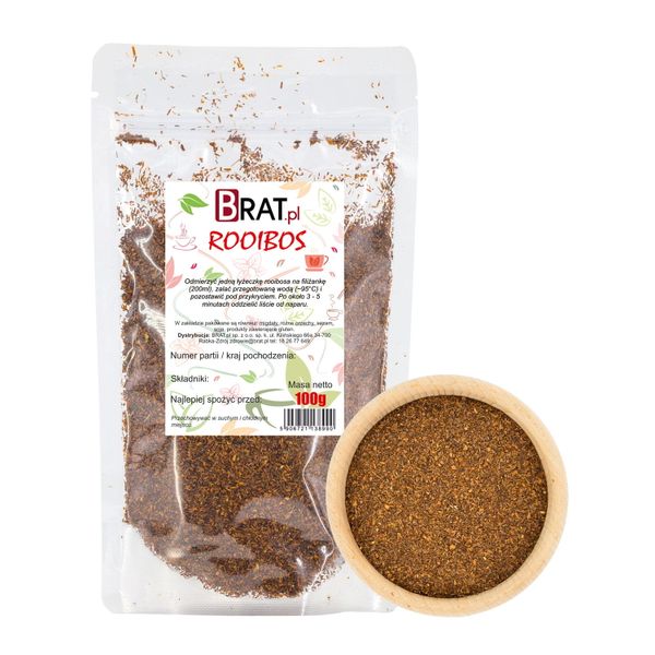 Herbata Rooibos 100g NATURALNA BEZ DODATKÓW zdjęcie 1