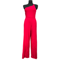 Lekki Czerwony Kombinezon Damski Bez Rękawów Wygodny Casual Lato 36