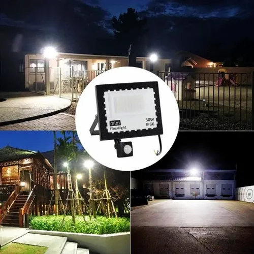 HALOGEN LED 30W NAŚWIETLACZ SLIM CZUJNIK RUCHU ZEWNĘTRZNY DO MAGAZYNU na Arena.pl