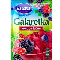 Gellwe GALARETKA podwójny smak OWOCE LEŚNE 72g