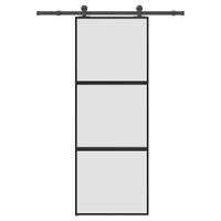 Drzwi przesuwne z zestawem okuć Szkło hartowane i aluminium