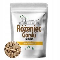 RHODIOLA RÓŻENIEC GÓRSKI 100mg 100 KAPS – ADAPTOGEN STRES KONCENTRACJA