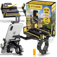 UCHWYT ROWEROWY MOTOCYKLOWY NA TELEFON KIEROWNICĘ ALUMINIOWY MOCNY S