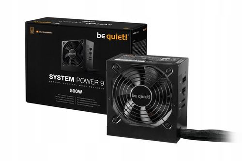 BE QUIET! Zasilacz System Power 9 CM 500W BN301 na Arena.pl
