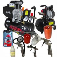 KOMPRESOR OLEJOWY 24L SPRĘŻARKA POWIETRZA + DUŻY ZESTAW XXL