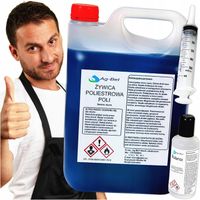 ŻYWICA POLIESTROWA 5KG ZESTAW UTWARDZACZ DO LAMINOWANIA ŁODZI KĘPING ROWER