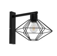 Czarna lampa ścienna Vario metalowa industrial do salonu