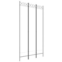 Parawan 3-panelowy, biały, 120x220 cm, tkanina