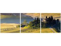 90X30CM GOSPODARSTWO TOSKANII TRÓJ OBRAZ