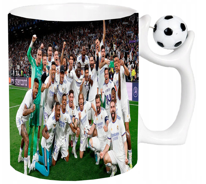 Kubek z piłką dla Fana Real Madryt zdjęcie 2