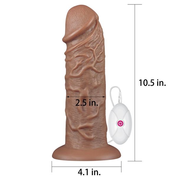 10.5'' Realistic Chubby Vibrating Dildo zdjęcie 2