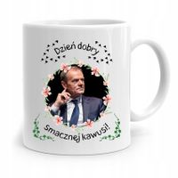 Kubek Donald Tusk Po Platforma Smacznej Kawusi Z Nadrukiem Ze Zdjęciem