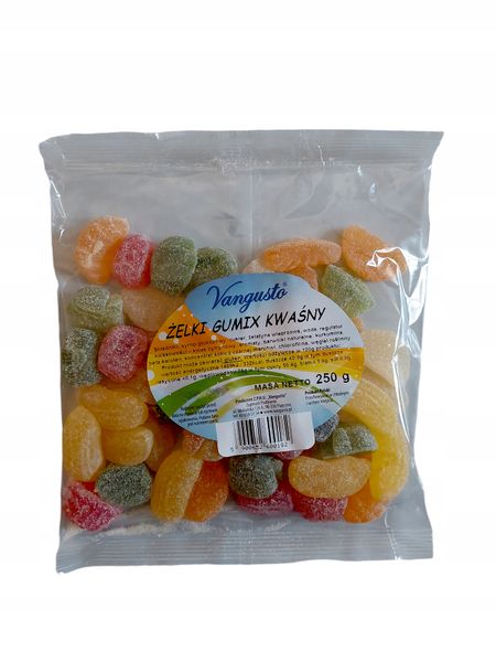 Żelki Vangusto 250g gumix kwaśny zdjęcie 1