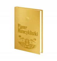 grawerowany kalendarz dzienny 2026 A5 złoty/srebrny PLANER MOTOCYKLISTY