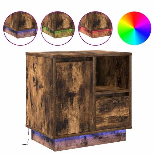 Szafka Nocna z szufladą z 2 pcs Wędzony dąb 50 x 34.5 x 50 cm na Arena.pl