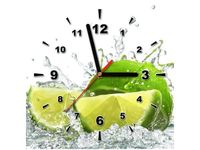 30X30CM ZEGAR LIMONKA OBRAZ DREWNO