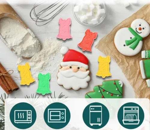 Forma Silikonowa do Ciastek i Mini Czekoladek 48 Świąteczne Dzwonki na Arena.pl