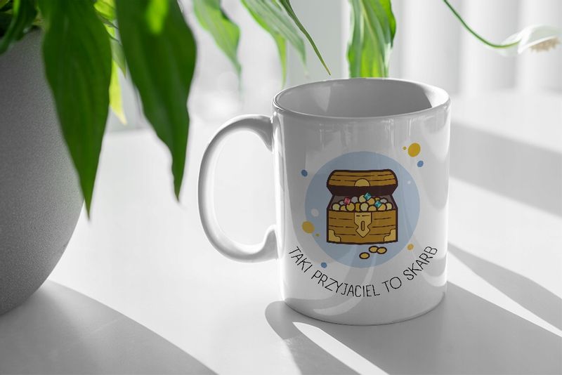 Kubek Błękitny Dzień Dziadka Złoty Gold Dziadek Z Nadrukiem Ze Zdjęciem zdjęcie 8